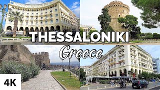 THESSALONIKI City Tour  Greece  4K [upl. by Anilos]