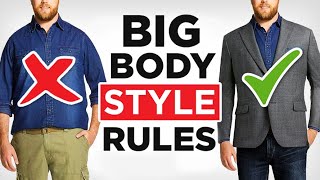 How To Dress Sharp Even If Youre FAT 21 Large Guy Style Tips [upl. by Carree551]