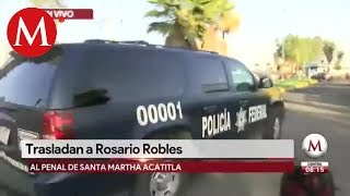 Rosario Robles es trasladada a Santa Martha Acatitla [upl. by Ahsaela]