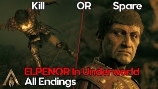 Elpenor in Underworld  All Endings  AC Odyssey  Torment of Hades DLC [upl. by Clymer]