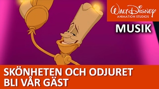 Lumiere sjunger Bli vår gäst  Disneyklassiker Sverige [upl. by Ysak]