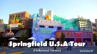 HD Now Open Full Tour of the Simpsons Springfield Land at Universal Studios Hollywood [upl. by Augustus946]