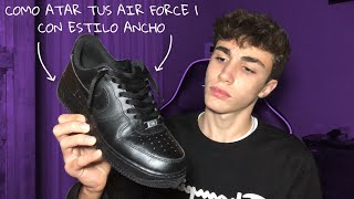 COMO PONER LOS CORDONES A TUS AIR FORCE 1 CON ESTILO ANCHO [upl. by Ecniv]