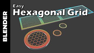 BLENDER Easy Hexagonal Grid [upl. by Joete101]