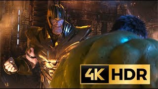 THANOS vs HULK 2019  Fight Scene  AVENGERS INFINITY WAR  4K HDR  219 [upl. by Janos]