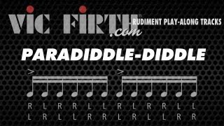 Paradiddlediddle Vic Firth Rudiment Playalong [upl. by Asilahs]