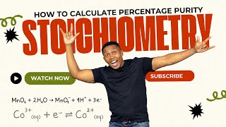 Chemistry  Stoichiometry  How to calculate percentage purity [upl. by Leirea]