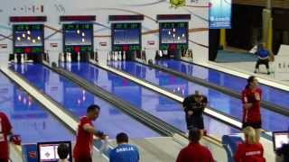 Ninepin Bowling World Championship 2014 semifinalLVaverkova 14 [upl. by Airetnahs]