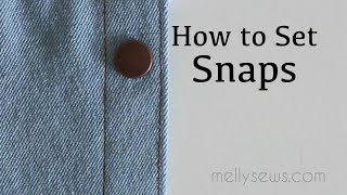 How To Set Snaps [upl. by Adama]