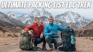 EVEREST BASE CAMP TREK NEPAL  Ultimate Packing List🇳🇵 [upl. by Min]