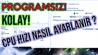 İŞLEMCİ CPU HIZI AYARLAMA PROGRAMSIZ [upl. by Ydiarf]