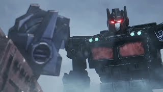 Optimus Prime VS Nemesis Prime  Transformers War For Cybertron  Kingdom [upl. by Hamal]