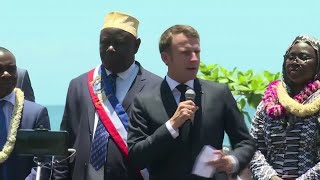 French President Emmanuel Macron visits island of Mayotte [upl. by Gil]