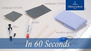 In 60 seconds Reparation acrylic amp Quaryl®  Villeroy amp Boch [upl. by Nylatsirhc]