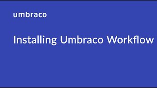 Installing Umbraco Workflow [upl. by Analak]