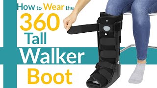 Standard Pneumatic Walking Boot Tall  SUP2028BLK [upl. by Derrick422]