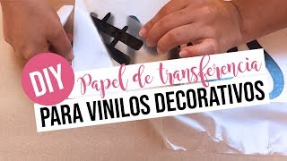 DIY  Papel transferencia o transfer para vinilos [upl. by Navetse913]