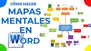 👉💥Cómo hacer un MAPA MENTAL en WORD💥 [upl. by Nanreik]