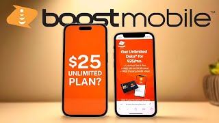 Boost Mobile 25 Unlimited plan  Worth it [upl. by Saudra]