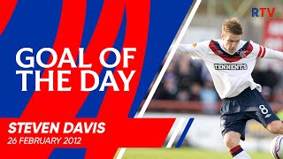 GOAL OF THE DAY  Steven Davis v Inverness CT 2012 [upl. by Yelah]