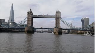 London Sightseeing By Boat  Thames River Cruise [upl. by Tades]