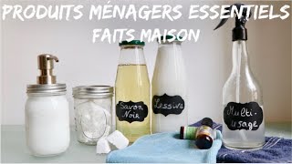 PRODUITS MÉNAGERS NATURELS EFFICACES DIY  Faciles amp Rapides  ZERODÉCHET [upl. by Ainahs]