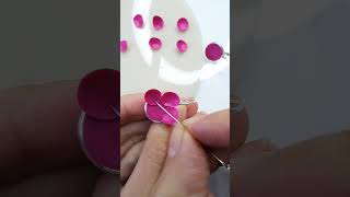 Polymer clay flowers earrings  how to make handmade made jewelry polymer clay jewelry DIY earrings [upl. by Algy]