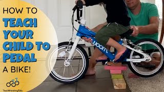 How To Teach Your Child To Pedal A Bike Easy 2 Minute Hack [upl. by Larcher]