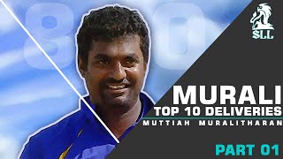 Top 10 Muttiah Muralidharan Unplayable Deliveries in Cricket History [upl. by Tdnarb]