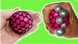 DIY Piłeczka Antystresowa Squishy Mesh Stress Ball [upl. by Kunkle]