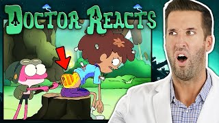 ER Doctor REACTS to Ridiculous Amphibia Injuries [upl. by Courtnay]