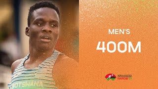 Mens 400m Final  World Athletics U20 Championships [upl. by Ilarrold]