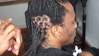 Learn How To • Interlock Dreadlocks Using A Crochet Needle • Loc Maintenance Tutorial [upl. by Stclair]