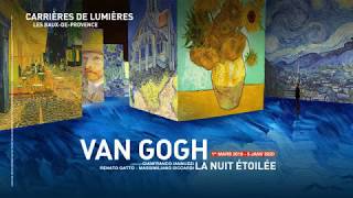 Van Gogh la nuit étoilée aux Carrières de Lumières [upl. by Ardnekat]