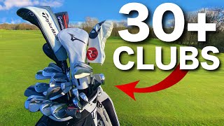 Playing golf with 30 CLUBS  Did my score improve [upl. by Eidorb818]