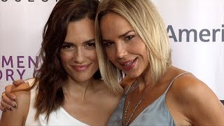 Torrey DeVitto Arielle Kebbel 2018 quotWomen Making History Awardsquot Red Carpet [upl. by Valma]