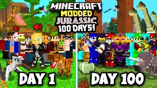 I Spent 100 Days in a Minecraft MODDED YOUTUBER SMP This is what happened [upl. by Kalila]