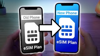 How to Transfer eSIM from one iPhone to Another [upl. by Enhpad]