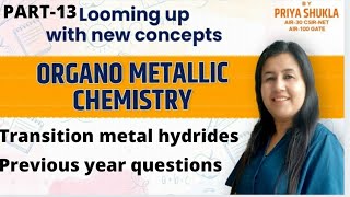 Transition Metal HydridesOrganometallic chemistry previous year questions [upl. by Leikeze]