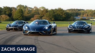 Koenigsegg Drag race Regera vs One1 vs Agera RS [upl. by Engapmahc808]