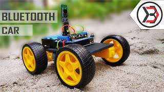 How To Make A Simple DIY Arduino Bluetooth Controlled Car At Home [upl. by Nillor]