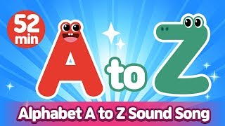 Alphabet A to Z Sound Song Compilation l Phonics for English Education [upl. by Ayihsa]