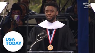 Chadwick Bosemans powerful Howard University commencement speech FULL  USA TODAY [upl. by Ahsimin]