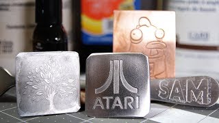 How To Etch Stainless Steel And Copper DIY Etchant Plus Alternative to PressNPeel [upl. by Drareg]