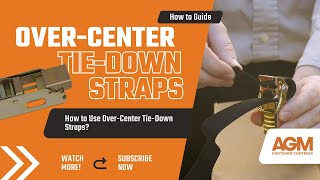 How To Use Over Center Tie Down Straps [upl. by Sral]