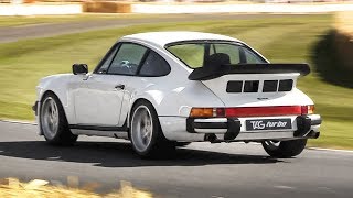 F1powered roadlegal Porsche 930 TAG Turbo by Lanzante 15litre V6 Turbo Sound [upl. by Church]