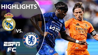 Real Madrid vs Chelsea in Charlotte  Highlights  ESPN FC [upl. by Seel]