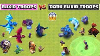 ELIXIR TROOPS VS DARK ELIXIR TROOPS  Clash of Clans [upl. by Westfahl578]