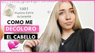 COMO DECOLORAR EL CABELLO EN CASA  Rubio ceniza [upl. by Kaete]