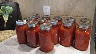 Spaghetti Sauce Canning the Easy Way [upl. by Kerekes]